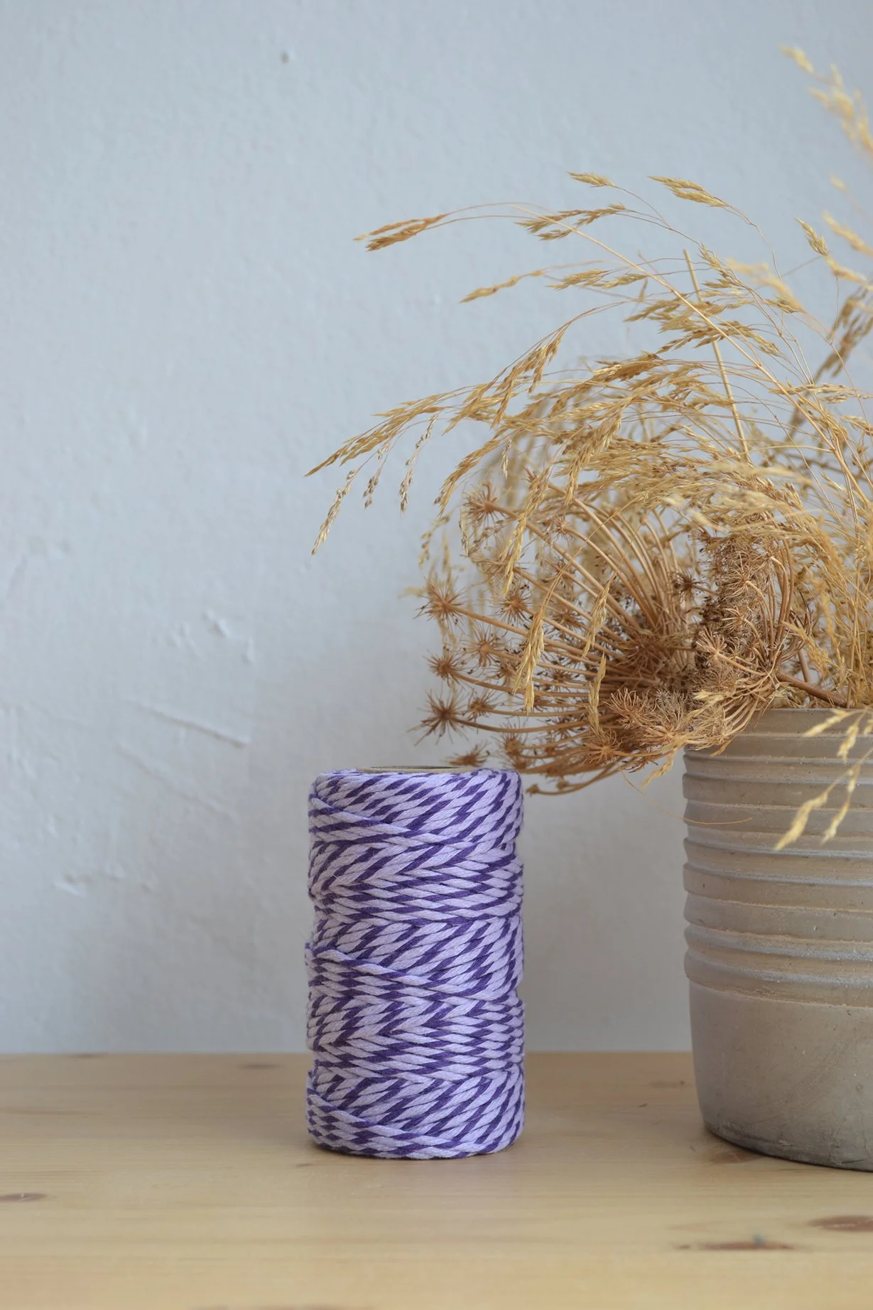 2mm μονόκλωνο βαμβακερό νήμα μακραμέ Lollipop - 8 συνδυασμοί χρωμάτων - Image 3